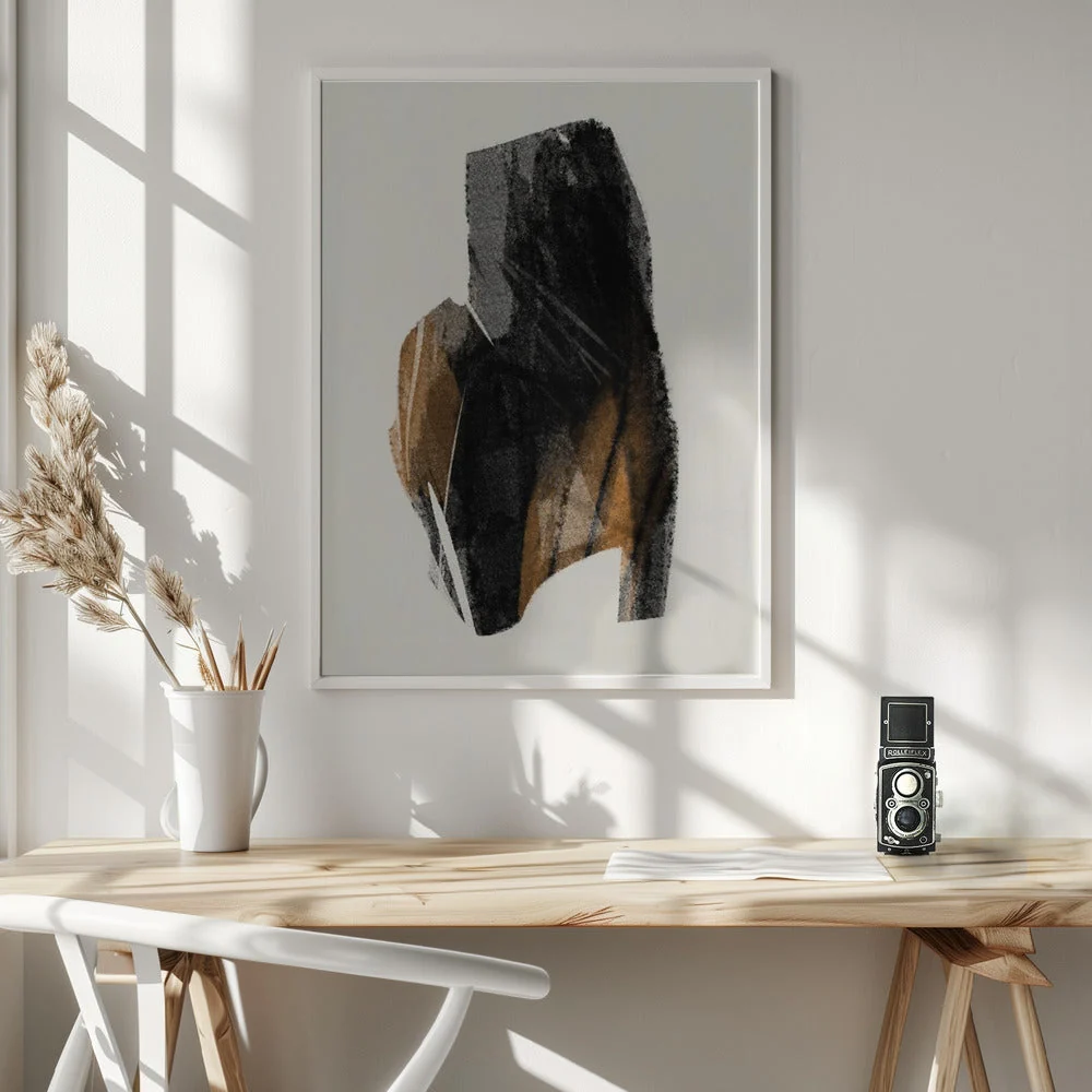 Wall art Black Figure On Neutral Background 4 - Image 6