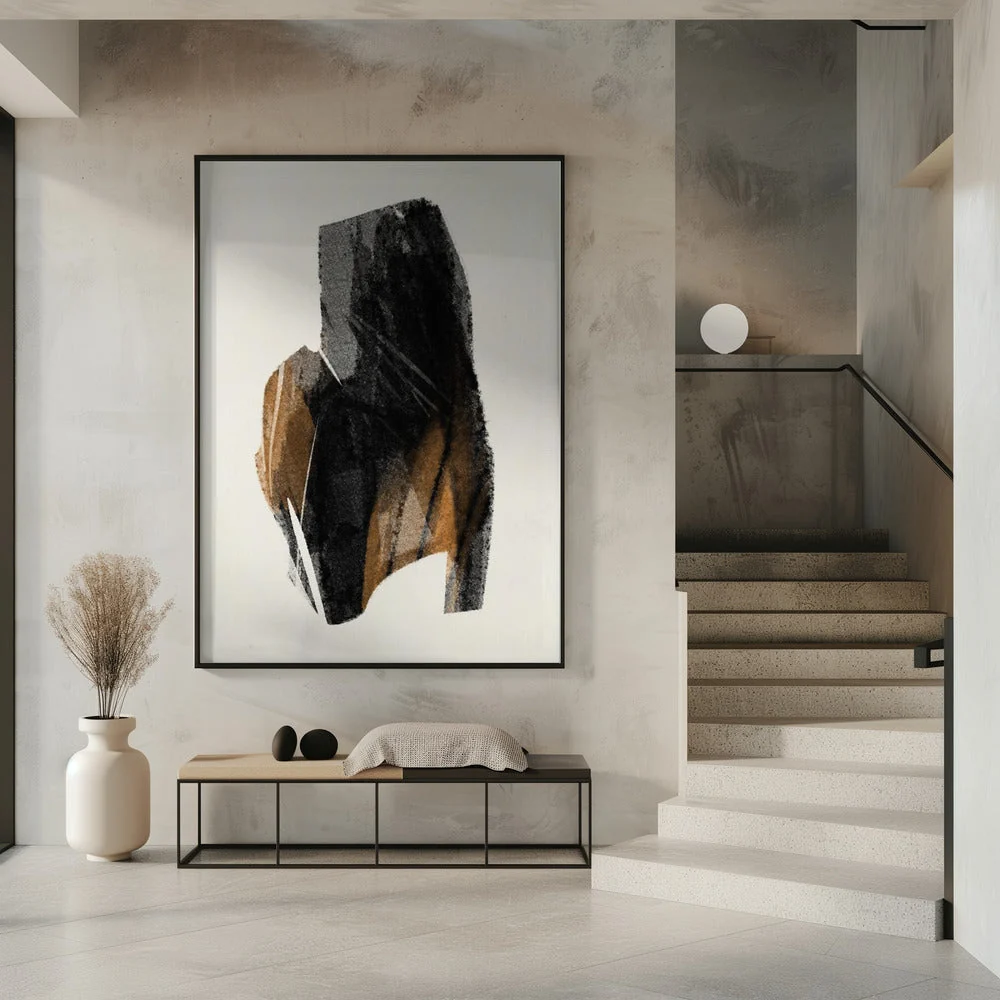 Wall art Black Figure On Neutral Background 4 - Image 7