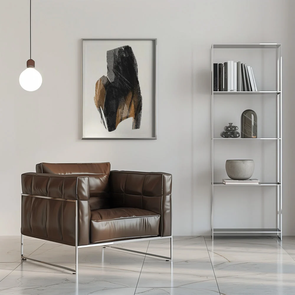 Wall art Black Figure On Neutral Background 4 - Image 8