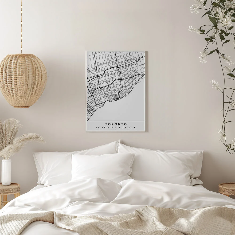 Wall art Black Maps 89 Canvas Wall Art - Image 11