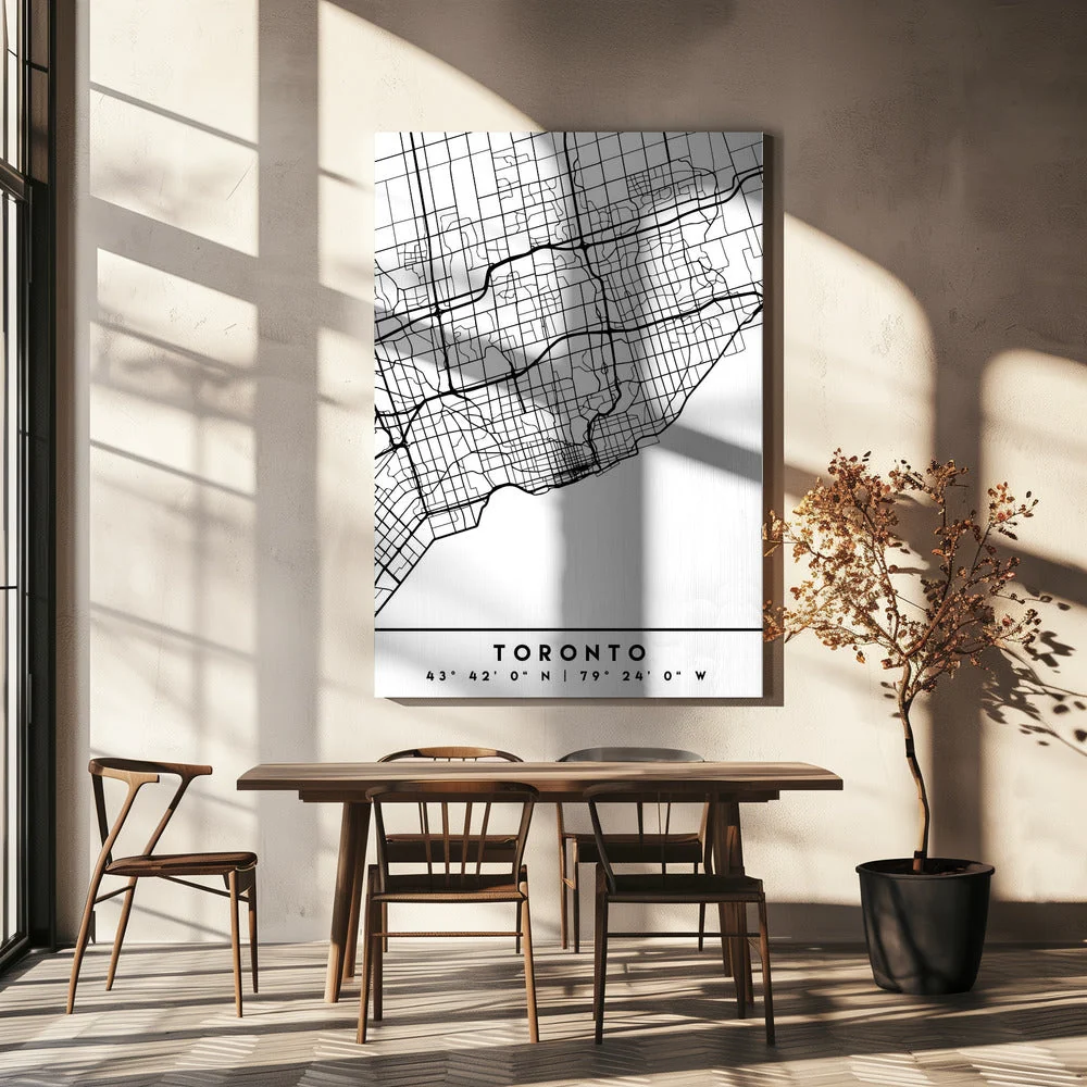 Wall art Black Maps 89 Canvas Wall Art - Image 5