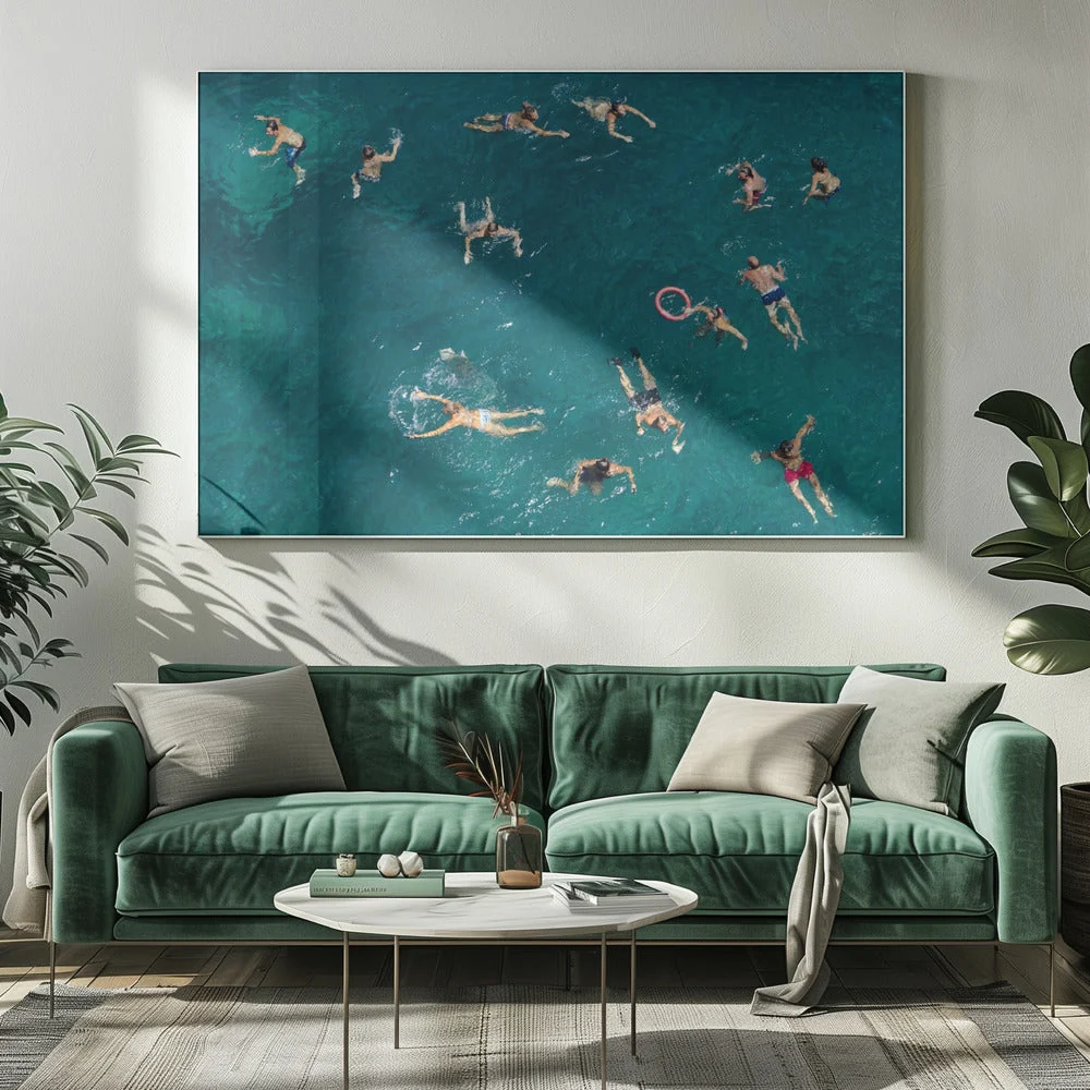 Wall art Blue water swim - Image 7
