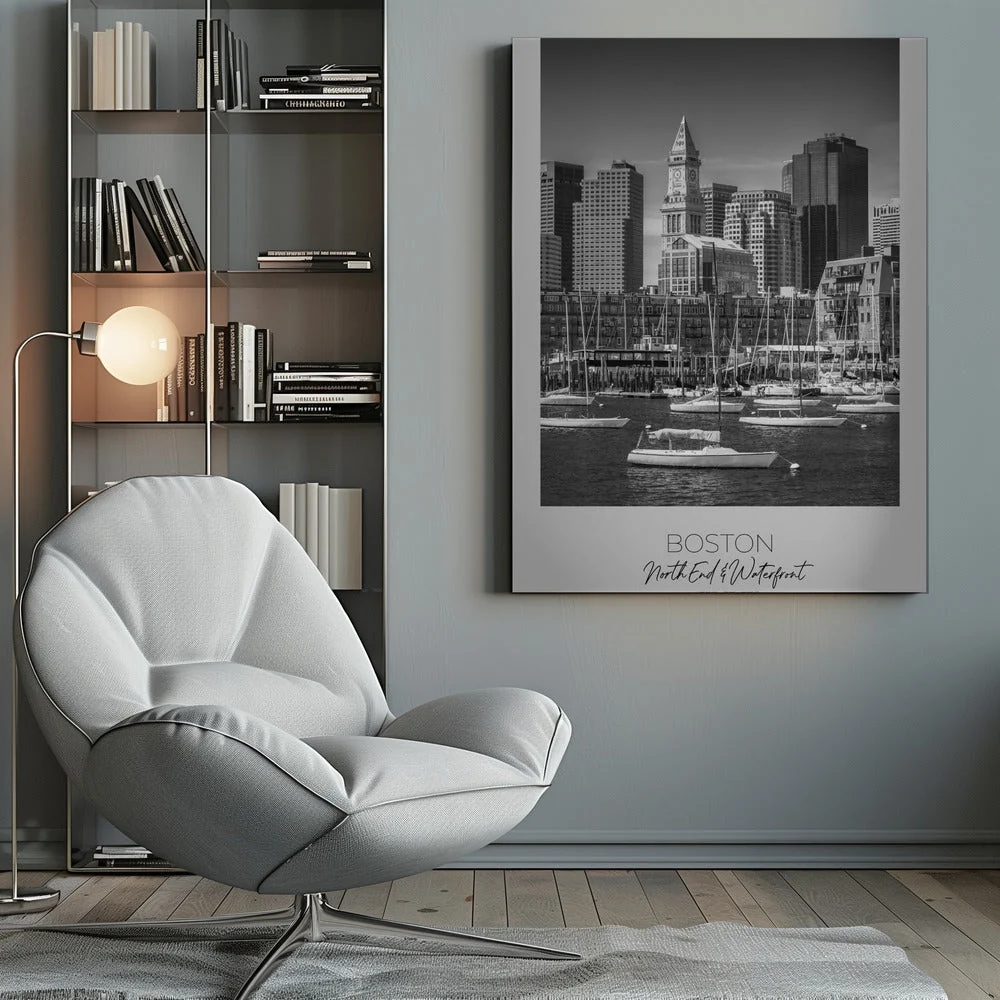 Wall Art BOSTON Skyline North End &amp; Waterfront - Image 11