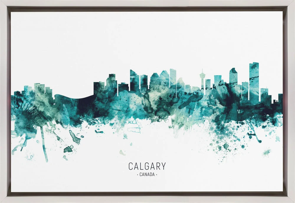 Wall art Calgary Canada Skyline - Image 2