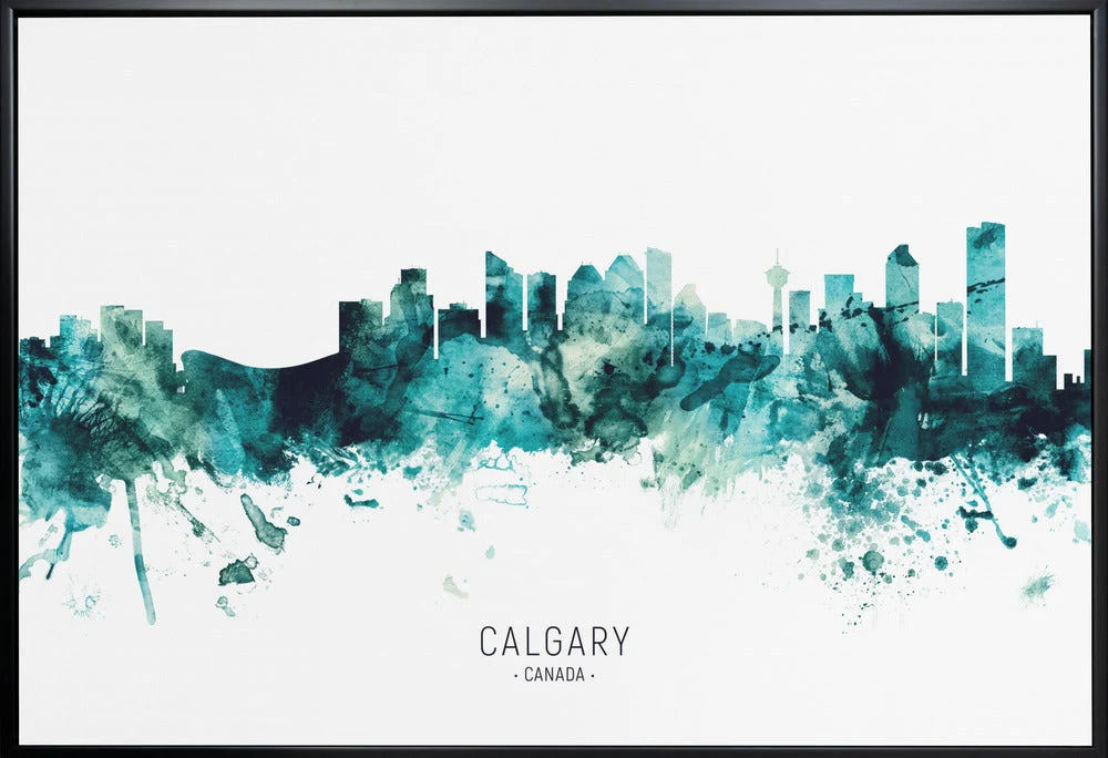 Wall art Calgary Canada Skyline - Image 3