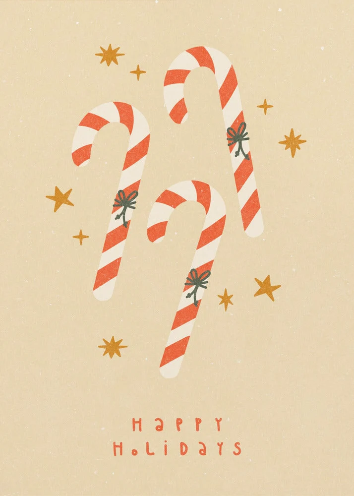 Wall art Candy Cane Canvas Print - Image 3