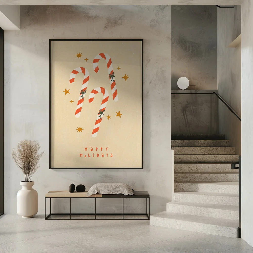 Wall art Candy Cane Canvas Print - Image 7
