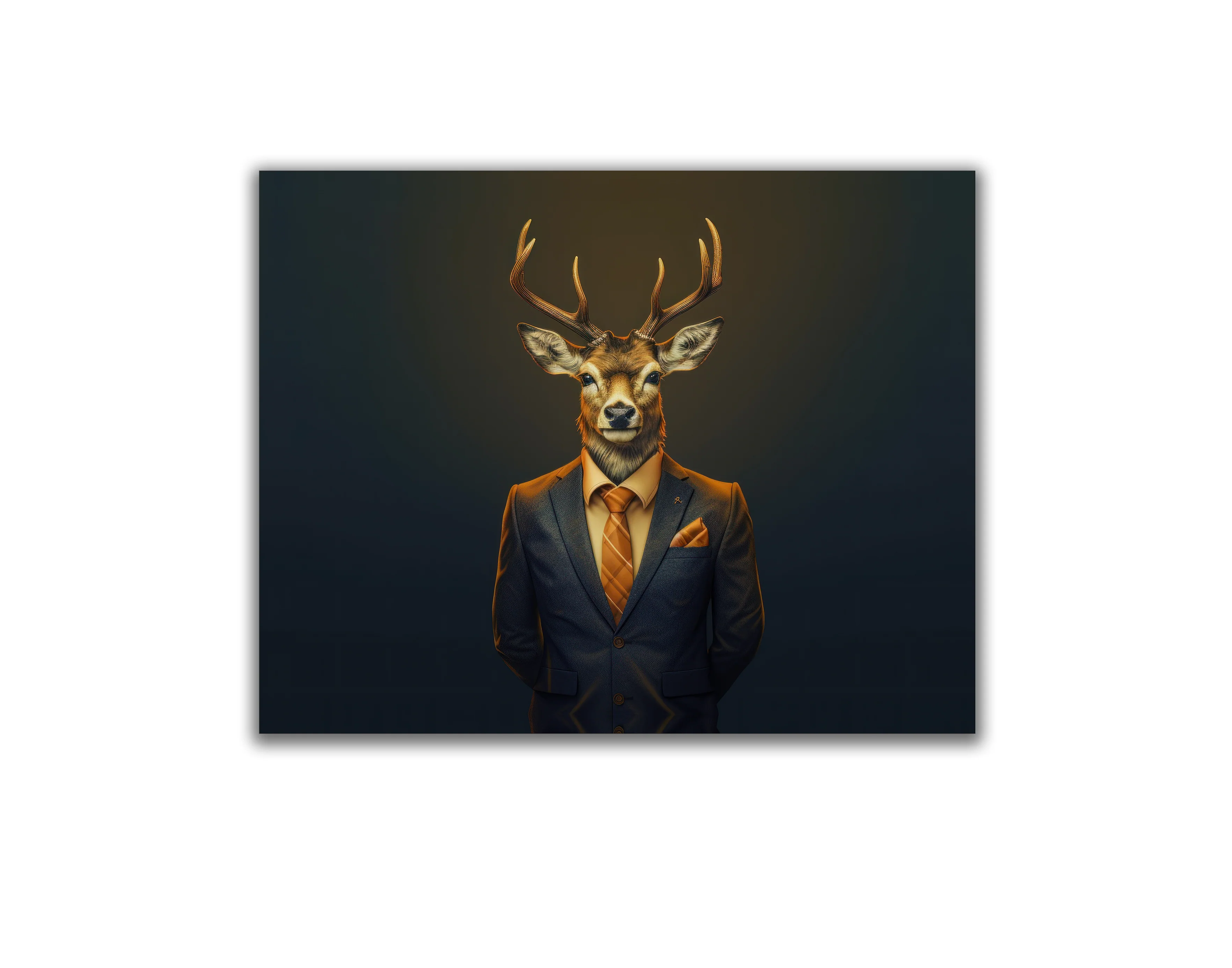 Wall Art Chief deer- Modern art-Wildlife Canvas Art - Image 2