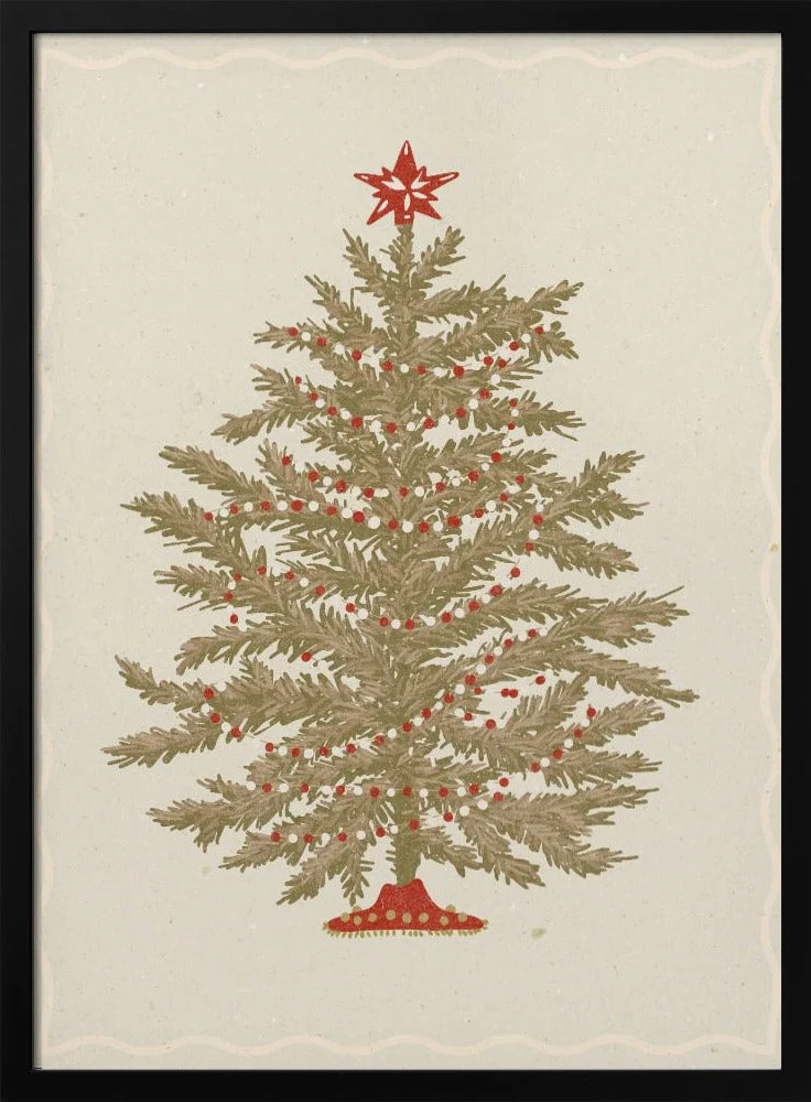 Wall art Christmas tree 02 Canvas Print - Image 4