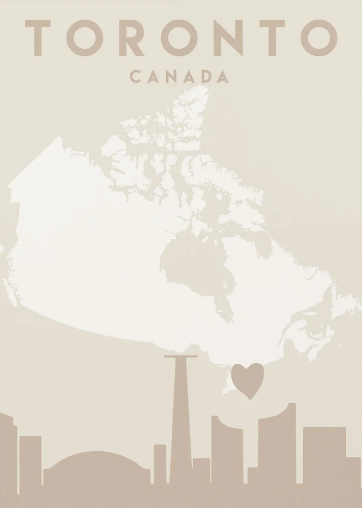 Wall art City Heart Maps 89 Canvas Wall Art - Image 2