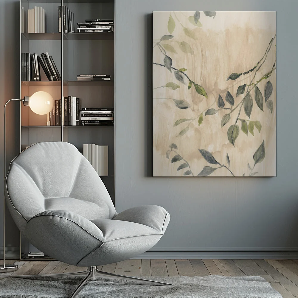 Wall art Colour Washed Leaves No1 - Image 10