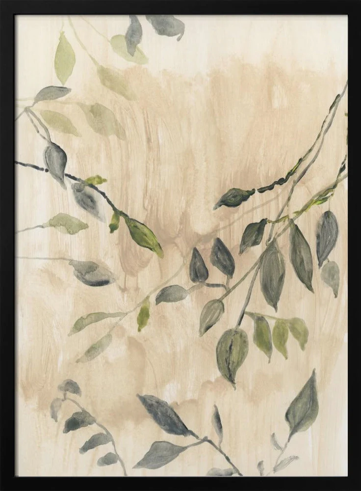 Wall art Colour Washed Leaves No1 - Image 3