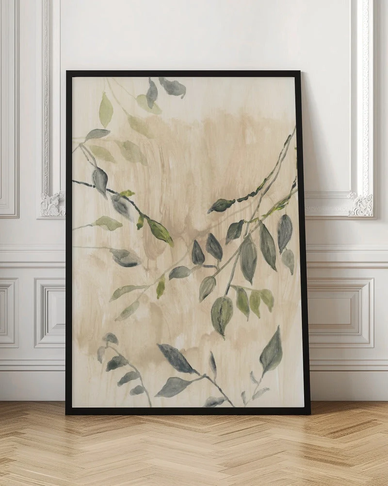 Wall art Colour Washed Leaves No1 - Image 4