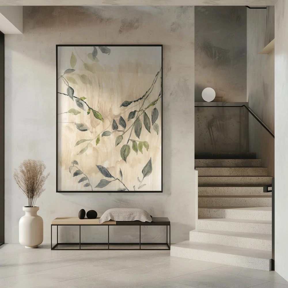 Wall art Colour Washed Leaves No1 - Image 7