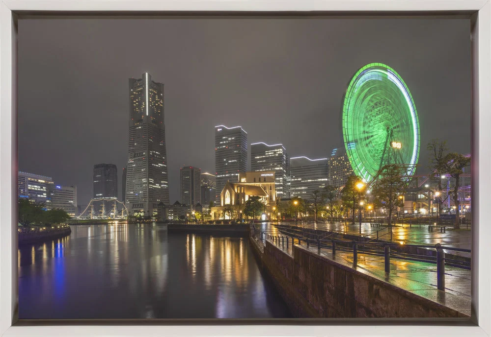 Wall art Dazzling Yokohama skyline at night - Image 2