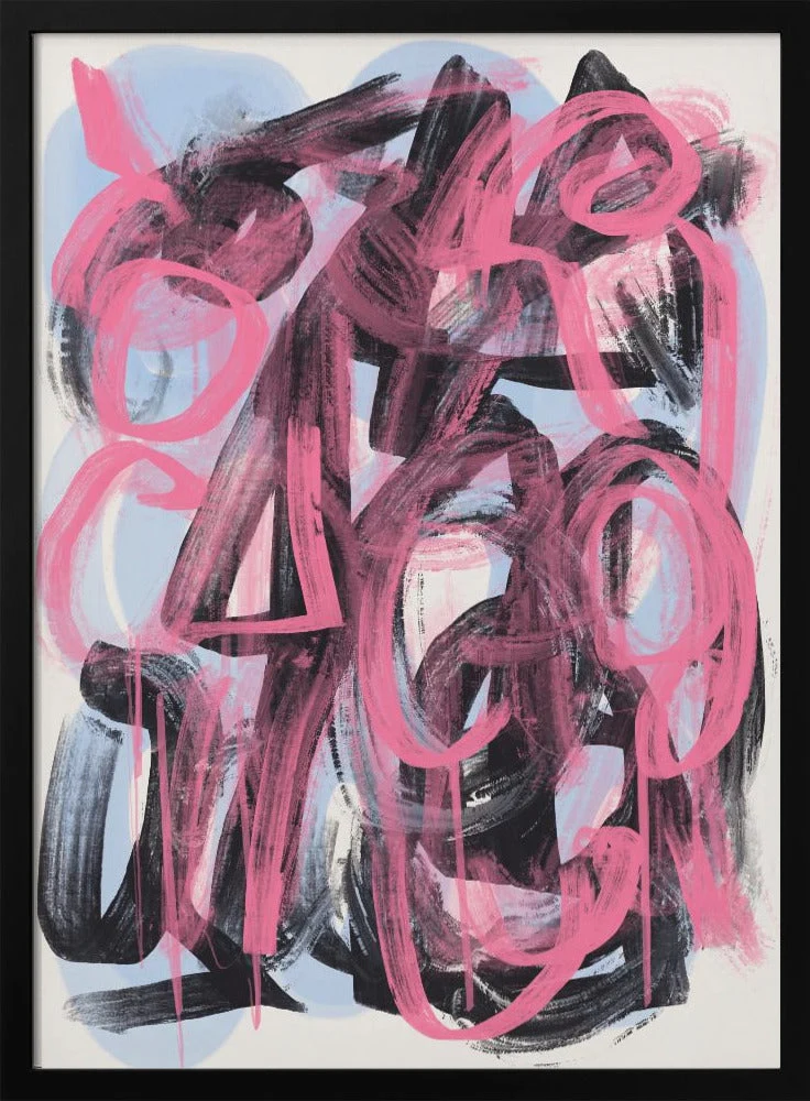 Wall art Dry brush abstract - Image 3