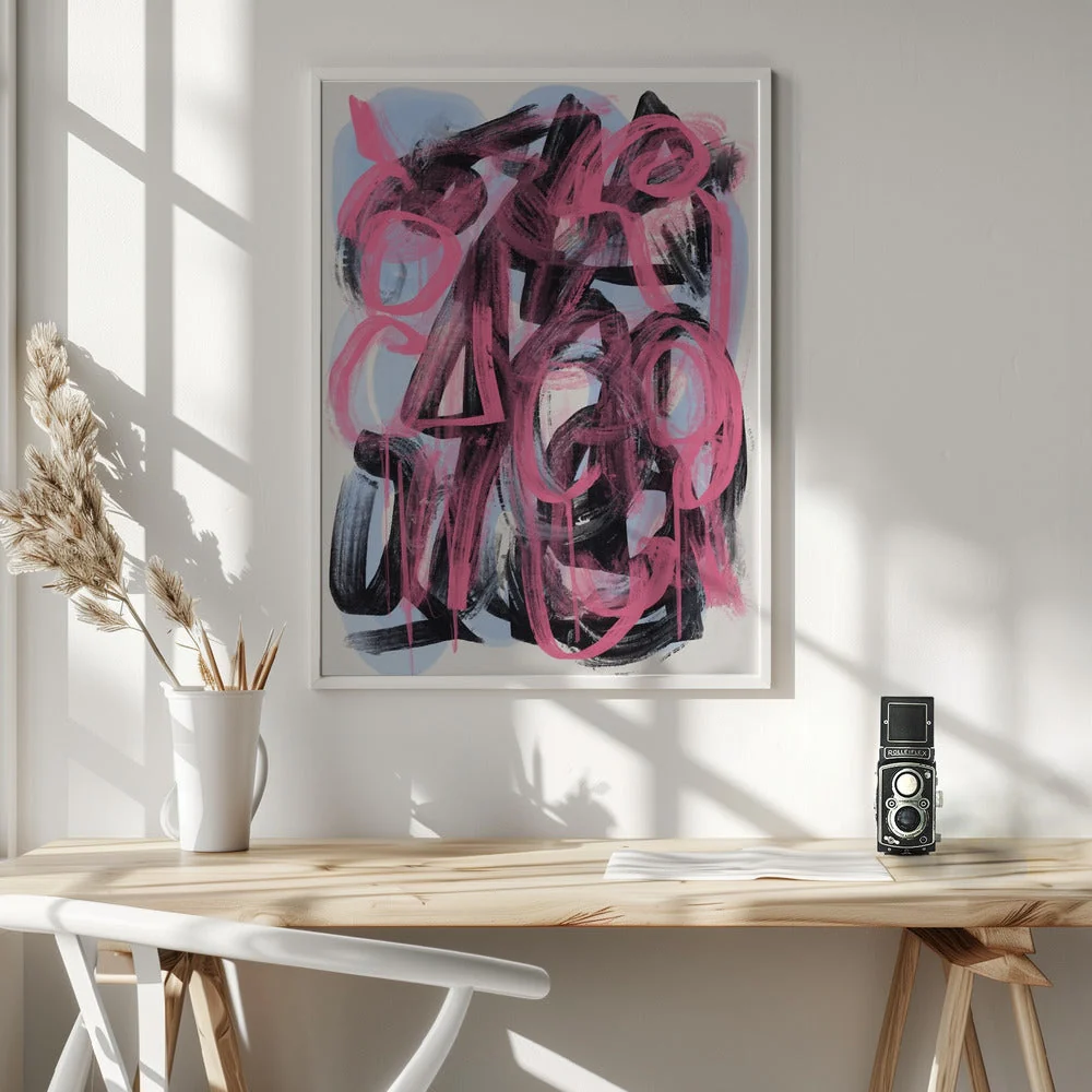 Wall art Dry brush abstract - Image 6