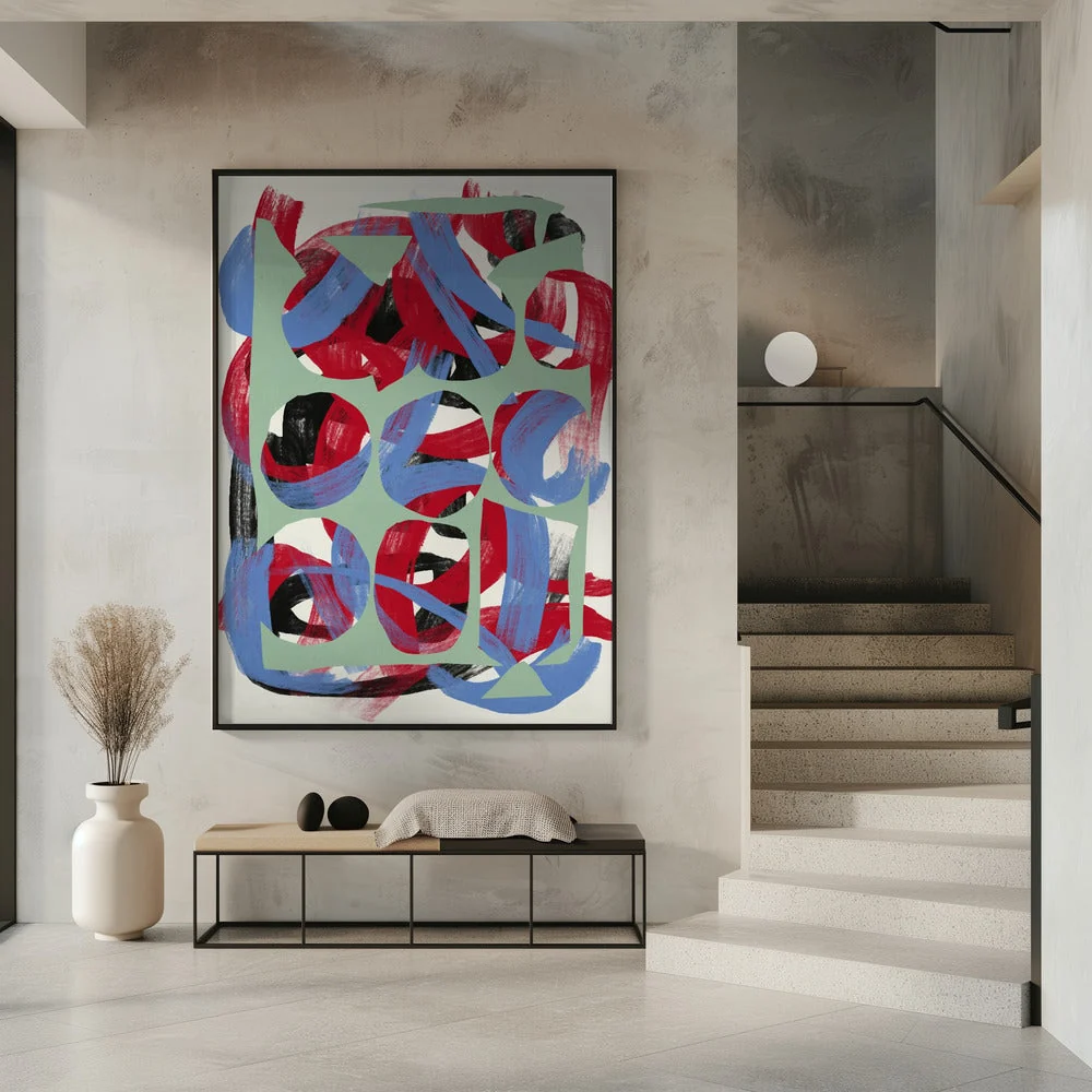 Wall art Dry directional strokes abstract 03 - Image 7