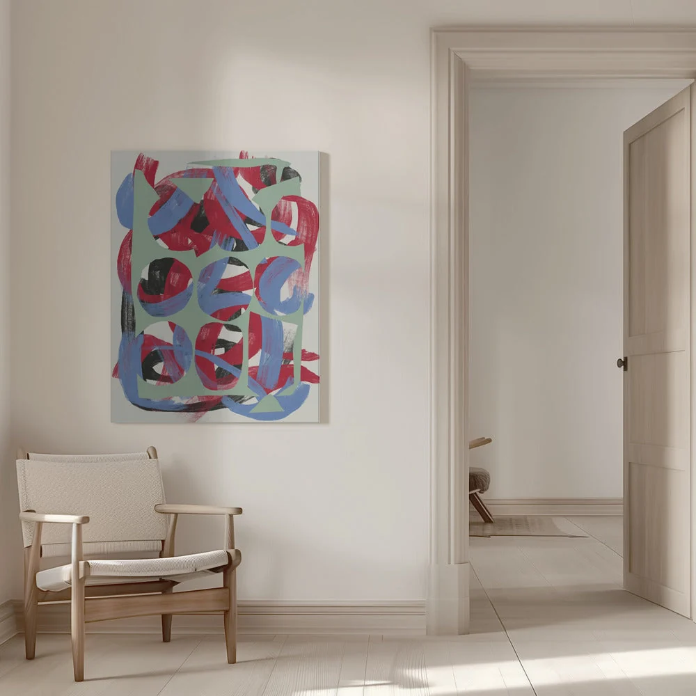 Wall art Dry directional strokes abstract 03 - Image 9