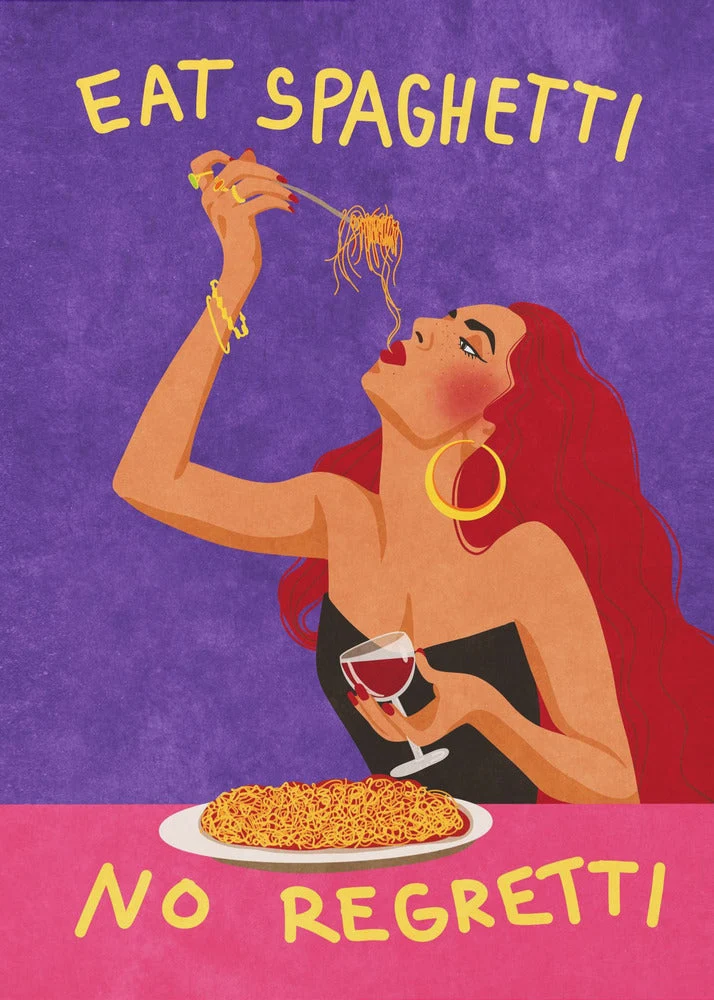 Wall Art Eat spaghetti no regretti - Image 2