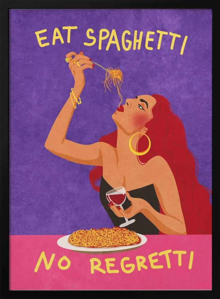 Wall Art Eat spaghetti no regretti - Image 3