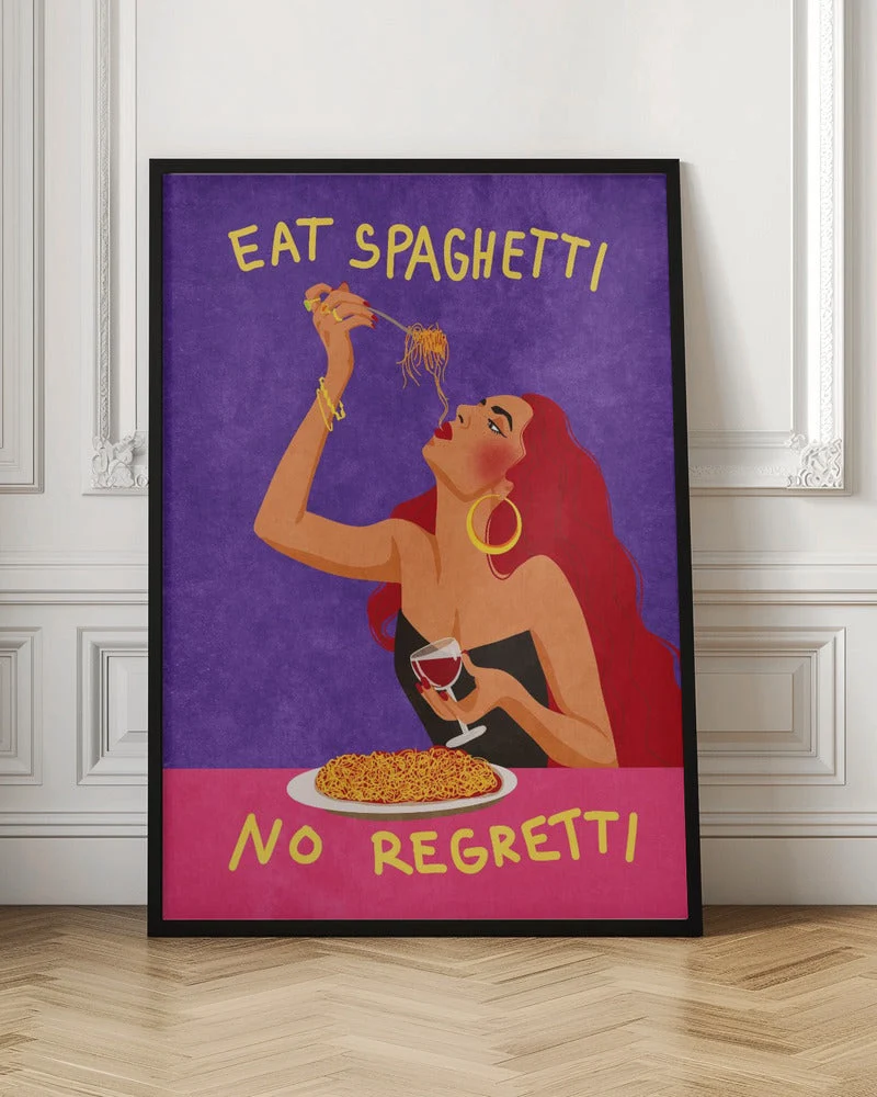 Wall Art Eat spaghetti no regretti - Image 4