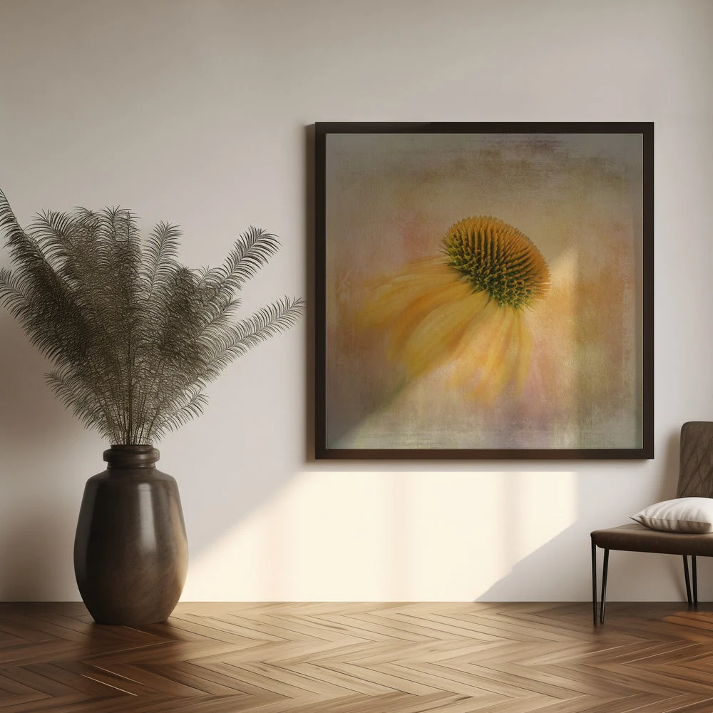Wall Art Echinacea in Yellow - Image 11