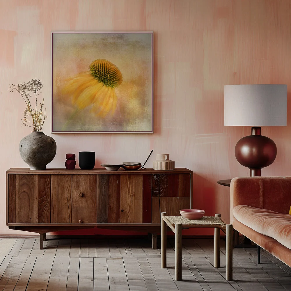 Wall Art Echinacea in Yellow - Image 6