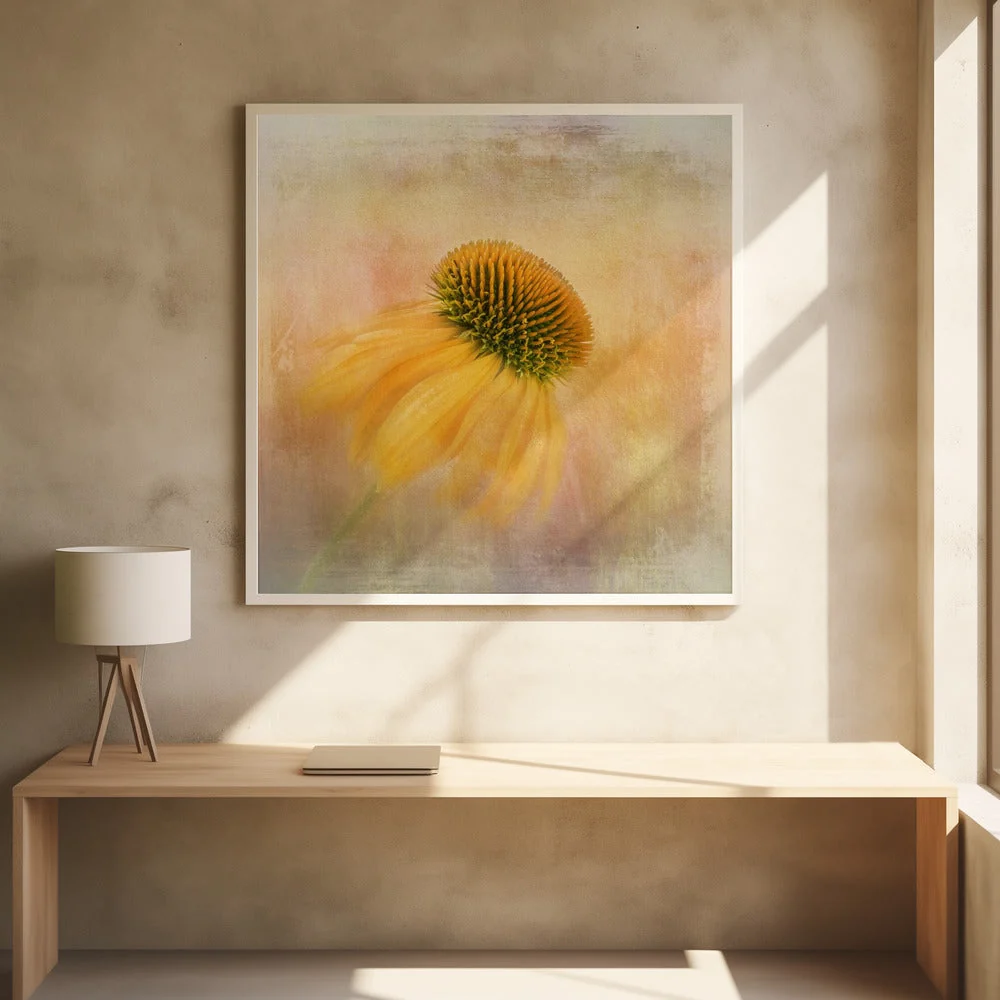 Wall Art Echinacea in Yellow - Image 7