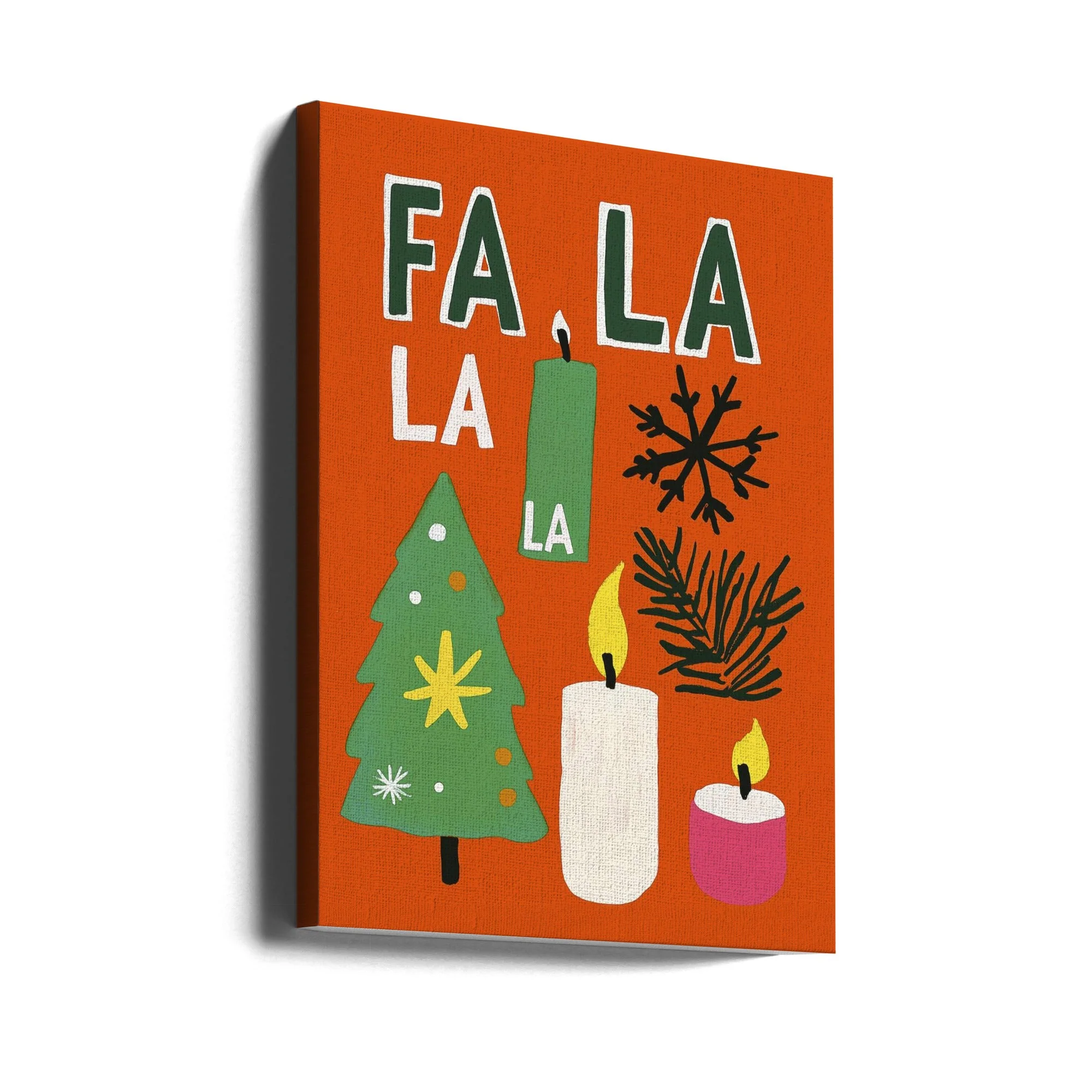 Wall art Fa la la Canvas Print - Image 2