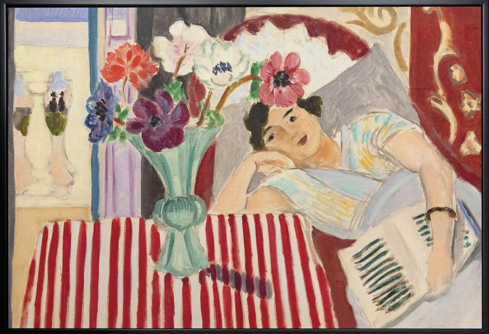 Wall art Femme Et Anémones - Image 3