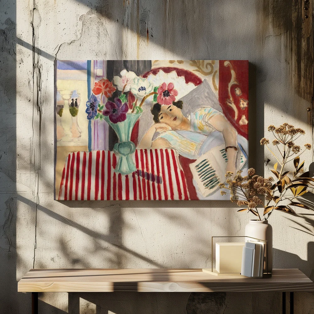Wall art Femme Et Anémones - Image 6