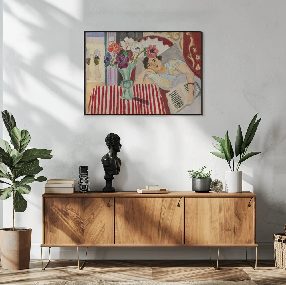 Wall art Femme Et Anémones - Image 7