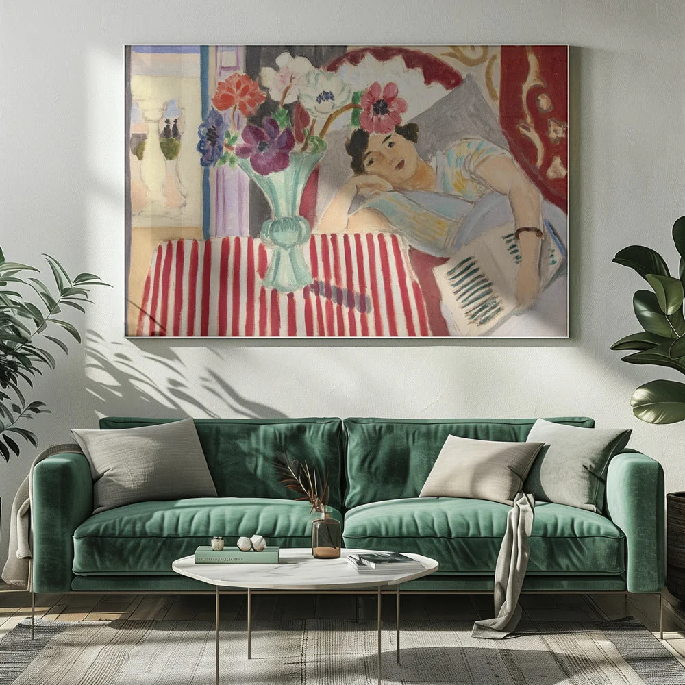 Wall art Femme Et Anémones - Image 8