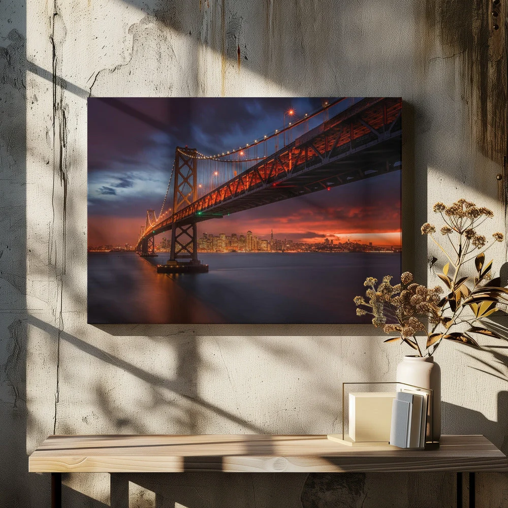 Wall art Fire over San Francisco - Image 5