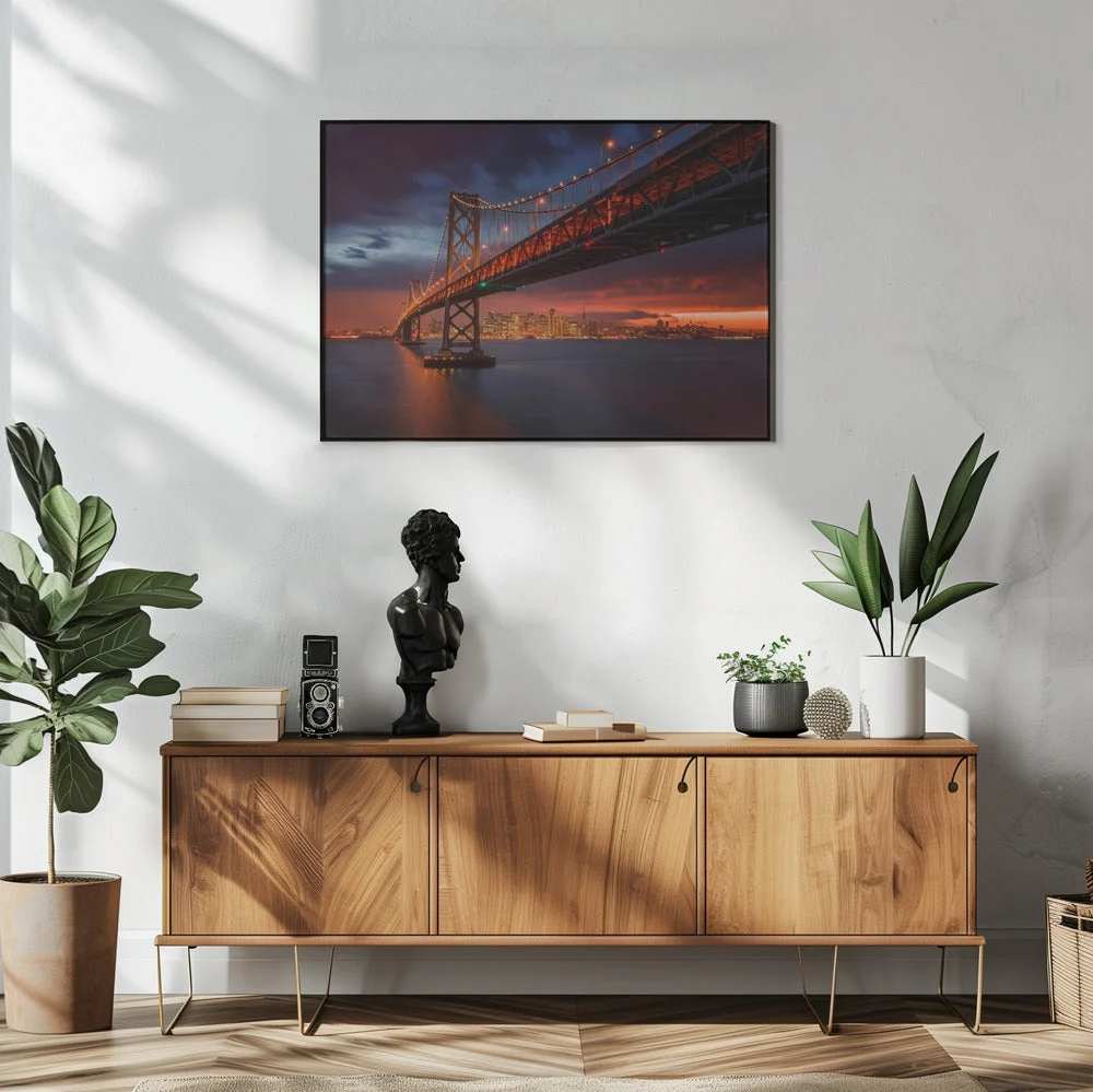 Wall art Fire over San Francisco - Image 6