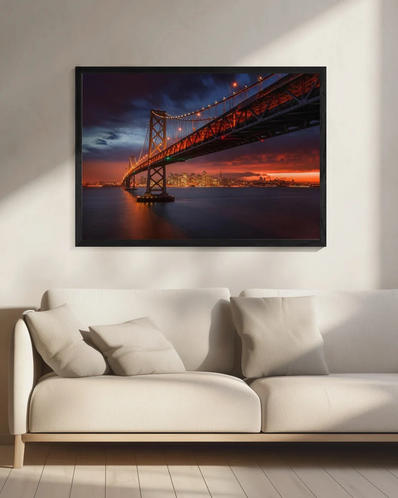 Wall art Fire over San Francisco - Image 8
