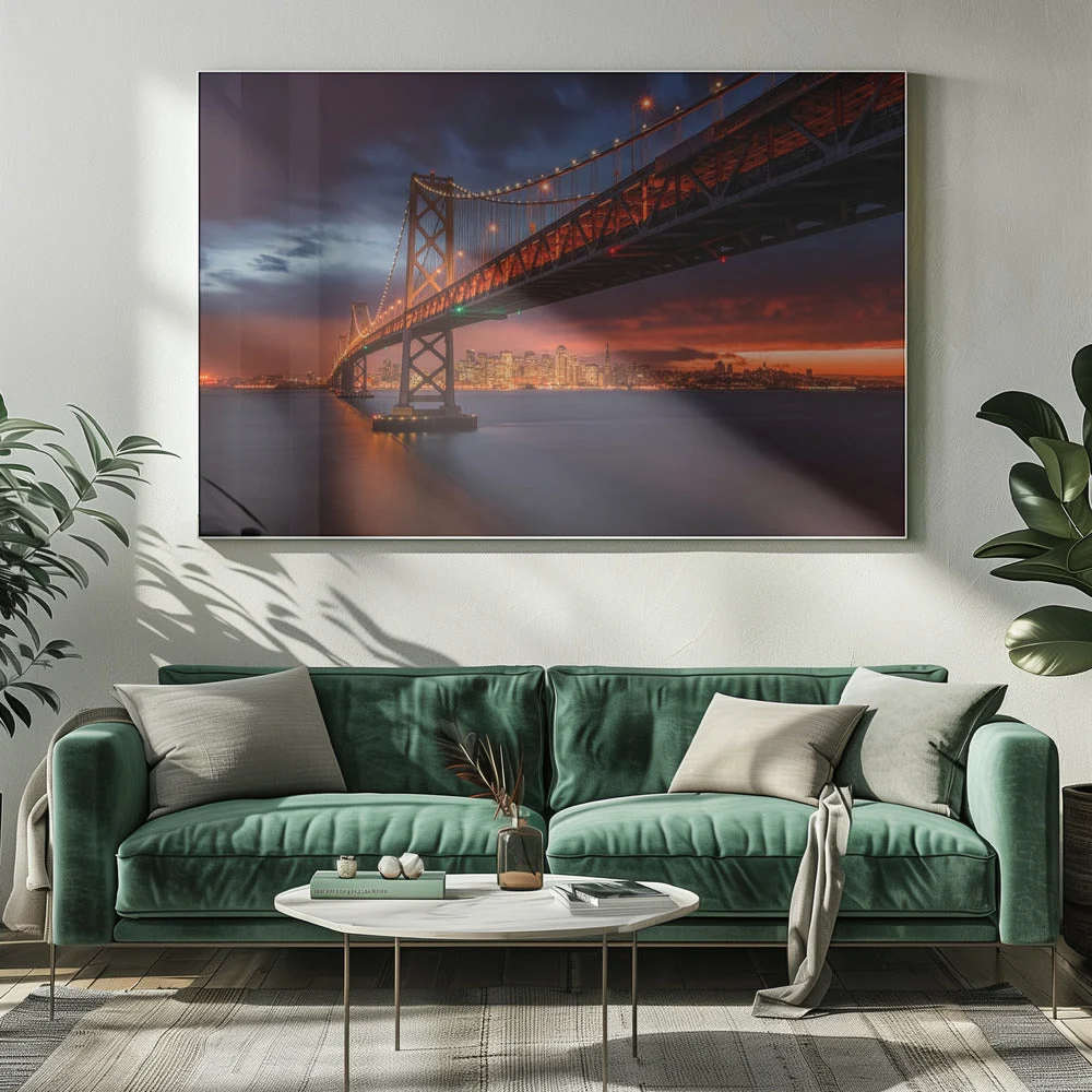 Wall art Fire over San Francisco - Image 9