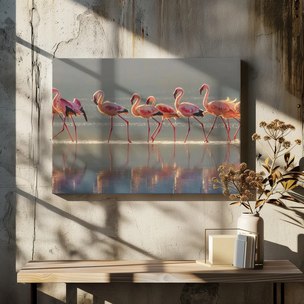 Wall art Flamingo Landscape - Image 5