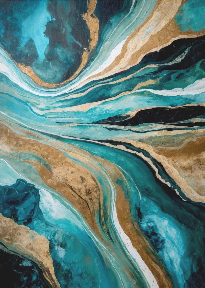 Wall art Flowing Through Time - Image 2
