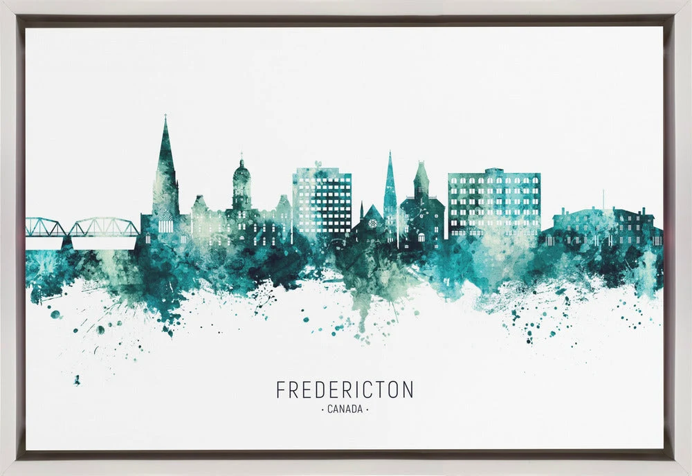 Wall art Fredericton Canada Skyline - Image 2