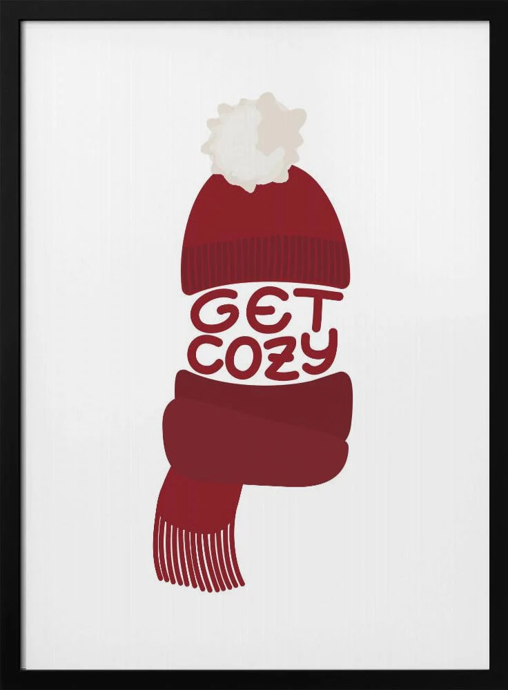Wall art Get cozy (red) - Image 3