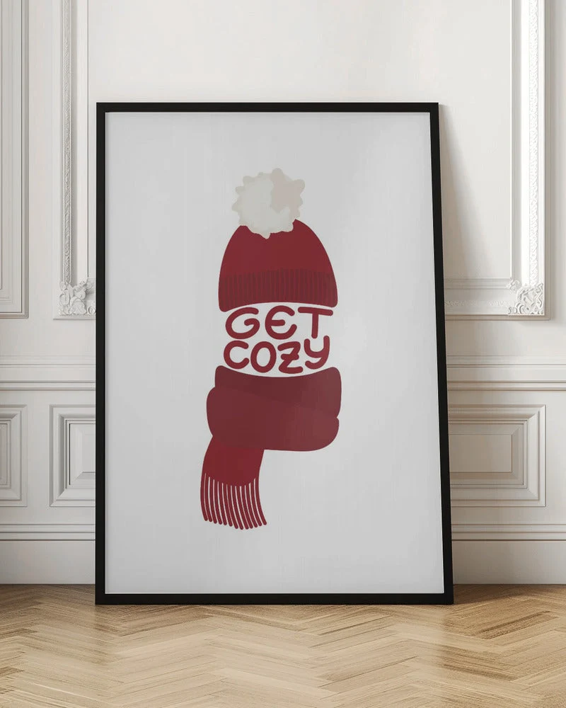 Wall art Get cozy (red) - Image 4