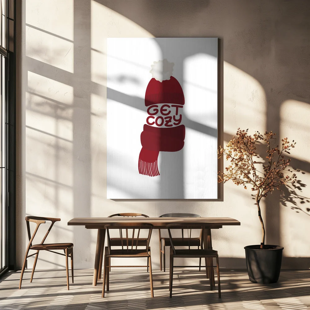 Wall art Get cozy (red) - Image 5