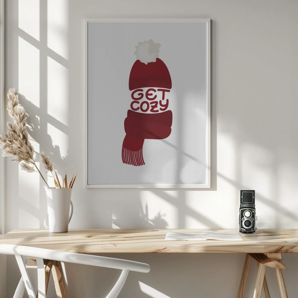 Wall art Get cozy (red) - Image 6