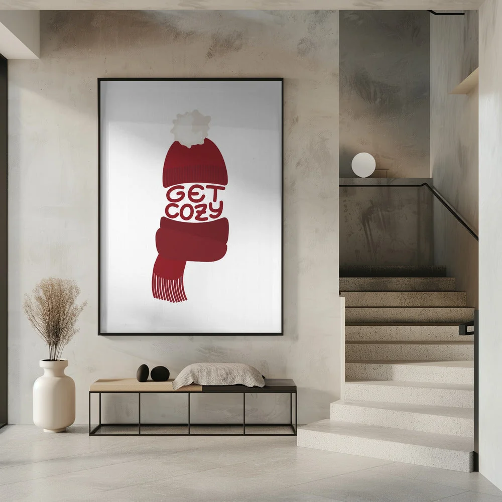 Wall art Get cozy (red) - Image 7