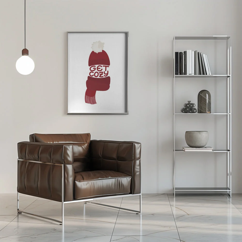 Wall art Get cozy (red) - Image 8