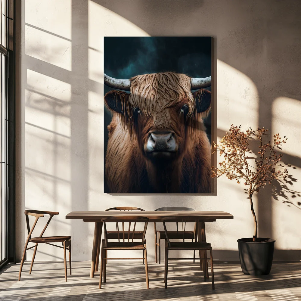 Wall art Highland Cow Canvas Print - Image 5