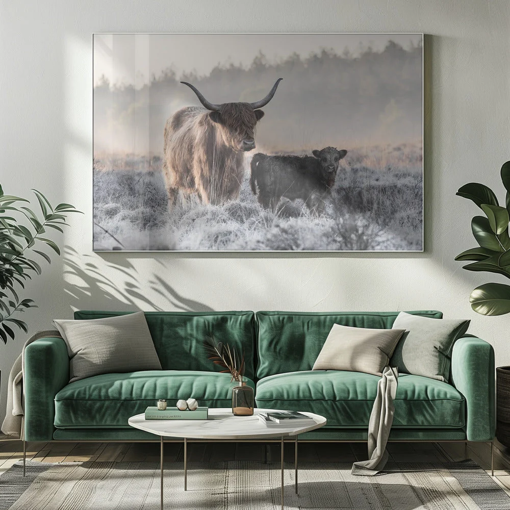 Wall art Highlander and Calf - Image 7