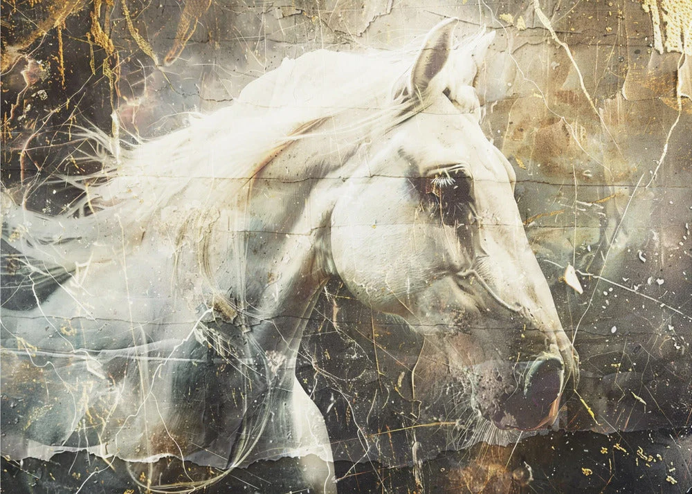 Wall art Horse Animal Vintage Art Illustration Wallart 08 - Image 4